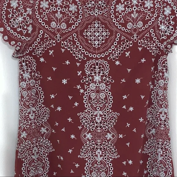 Anthropologie Feather Bone Ynez Eyelet Tunic Dress - Picture 7 of 10